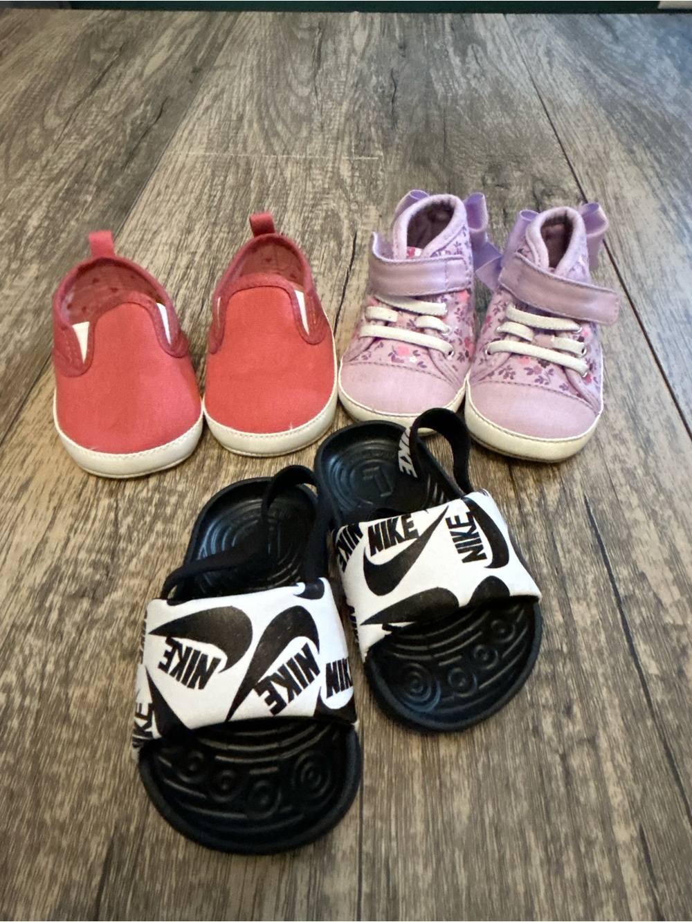 Baby Girl Shoe Lot Size 0-3M, 0-6M & Toddler 4C - Nike, Carter's, Robeez